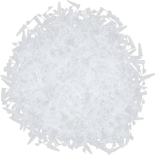 1000 Pieces 0.2ml Clear PP Plastic Centrifuge Test Tubes & Snap Cap Lab Vial