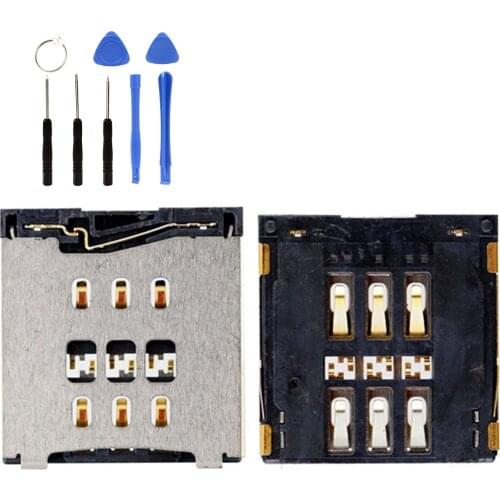 SIM Card Connector sim Socket Holder SIM Card Slot Socket Repair Kit Gift FOR IPhone 6 PLUS