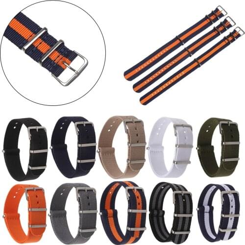 New Universal Nato High Quality Nylon Weaving Loop Watch Strap Band Heavy Duty 18 20 22 MM For Apple Watch For Samung Galaxy