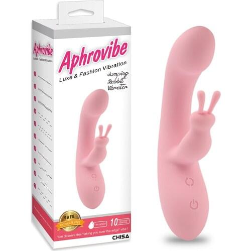 G-spot Rabbit Double Vibrator for Woman Strapon Masturbation Clitoris Stimulator Dildos Waterproof Rechargeable Adult Sex Toys