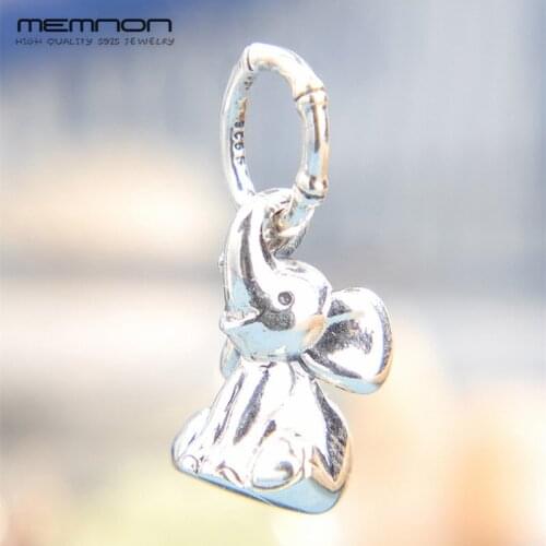 High Quality 2019 Summer charm 925 Sterling Silver Elephant Pendant Charms beads Fit DIY Bracelet Women Original fine Jewelry