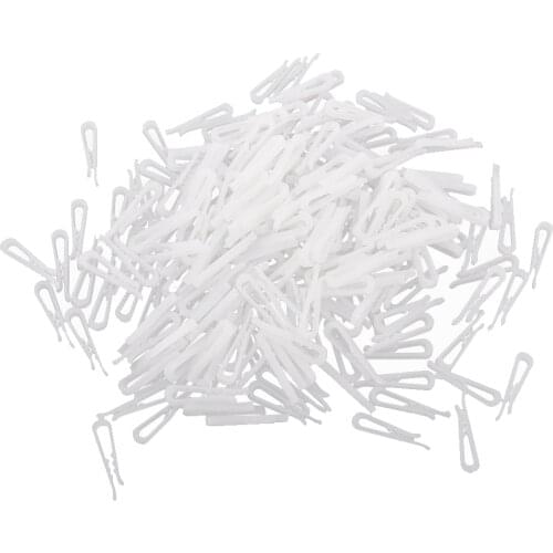 200x Clear Durable Plastic Clip with Teeth Alligator Clips for Shirts Folding Ties Socks Pants Hold Garments Packing Accessories