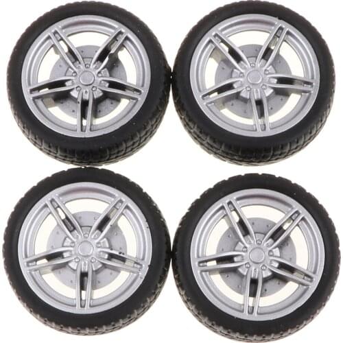 4pcs 40mm RC Car Soft Rubber Tyres for RC Car DIY Kits Accessories