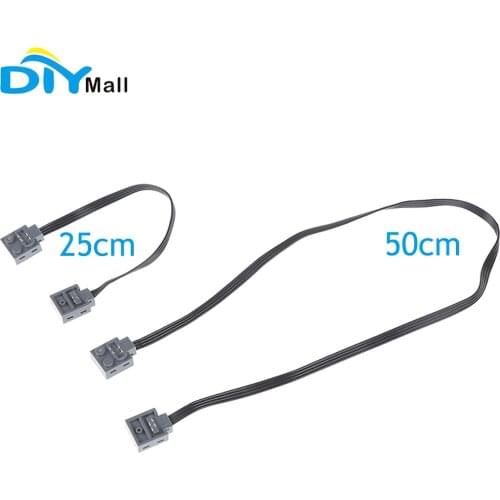 5PCS Power Function Extension Wire Cable for MOC Servo Motor IR Remote Control Receiver Battery Box Creator Compatible with lego