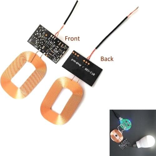 1PC Wireless Charger Receiver Module PCBA Board Coil QI for Universal Android Diy Mobile Phone Built-in Modification