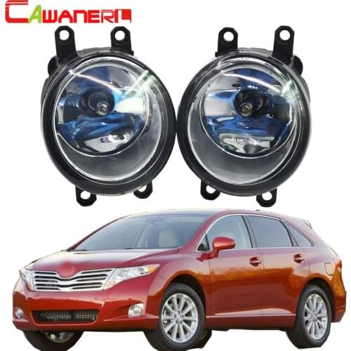 Cawanerl 2 Pieces 100W H11 Car Accessories Halogen Bulb Fog Light Daytime Running Lamp DRL 12V For 2009-2012 Toyota Venza