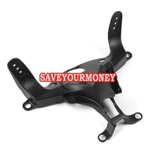 Black Front Upper Fairing Stay Bracket Fit For YZF R1 2007 2008 head Cowling Front upper fairing stay brackets