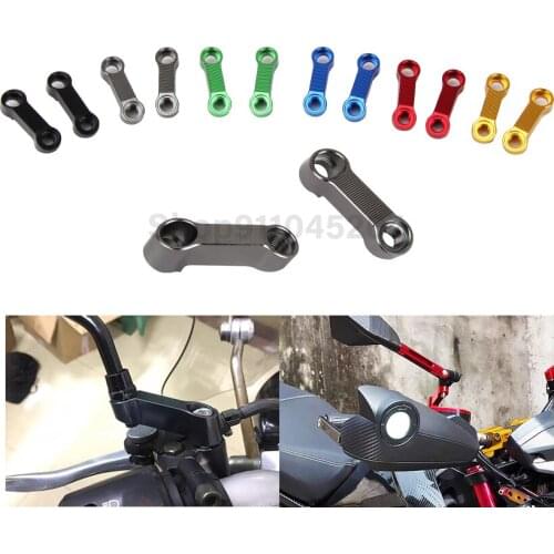 Motorcycle Mirror Extension Riser Mount Extension Bracket Adapter Holder For BMW R1200GS