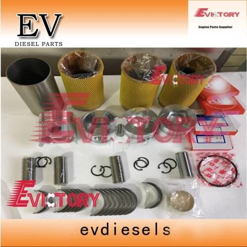 For Boat engine rebuild kit Yanmar 4TN100 piston and piston ring cylinder liner Full gasket kit engine bearing