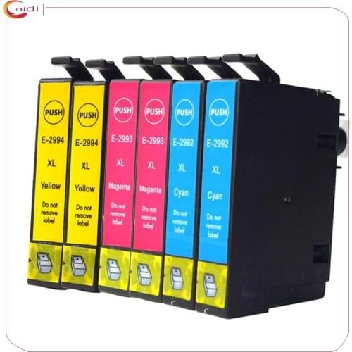 6 Color Compatible Ink Cartridges for Epson 29 XL 29XL Use in Expression Home XP-235 XP-332 XP-335 XP-432 XP-245 XP-247