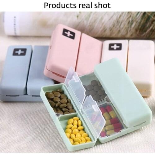 7 Days Weekly Pill Box Foldable Travel Medicine Holder Pill Box Tablet Storage Case Container Dispenser Organizer 4 Color Travel