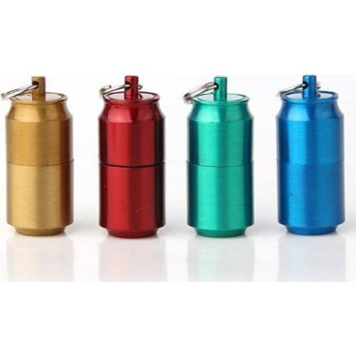 Dolphin Creative cans model grinding wheel Kerosene gasoline petroleum oil cigarette lighter Mini car keychain Portable pendant