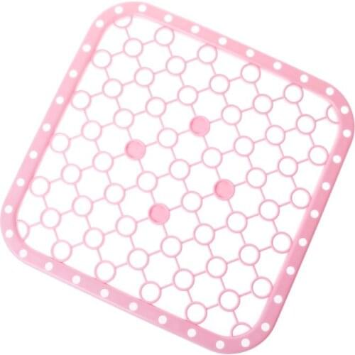 Multifunction Silicone Table Placemat Vegetables Dishes Sink Drying Rack Draining Board Mat Big Grids Kitchen Insulation