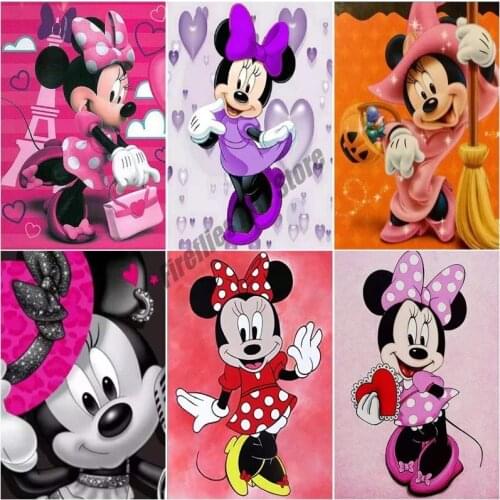 Disney Cartoon Mickey Series Diamond Painting Full Square/Round Drill Diamond Embroidery Cross Stitch Kits Home Decor Gift