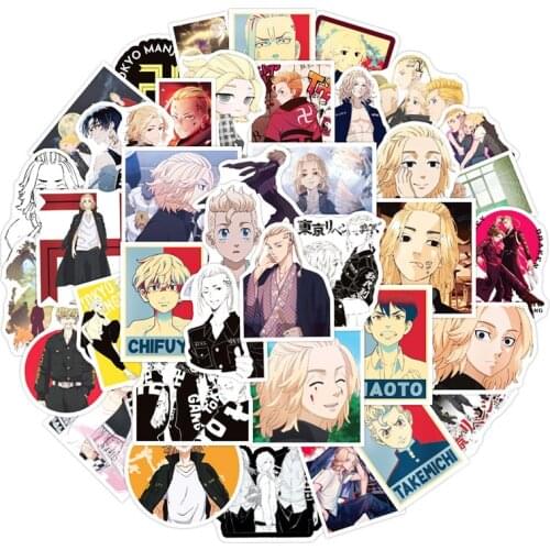 10/30/50pcs/bag Cartoon Japanese anime Tokyo Revengers Stickers For Furniture Chair Toy Car Trunk Computer DIY Guitar Motorcycle