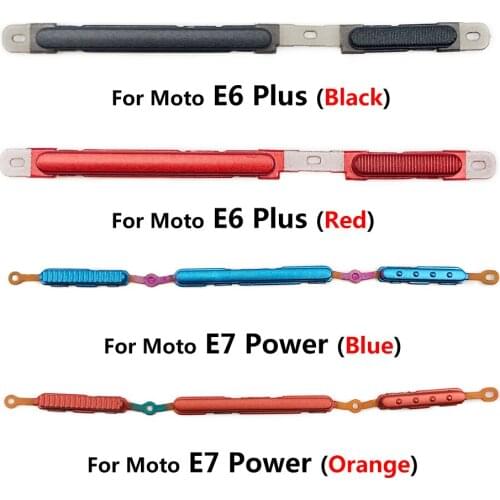 New Power Button + Volume Side Button Key For Moto E6 Plus E7 Power G Power 2021 G60 Replacement Parts