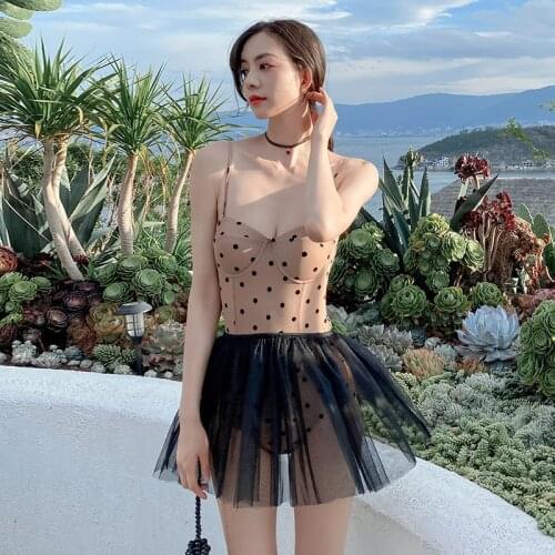 2021 New Hollow Swimwear Women One Piece Swimsuit Skirt Monokini Sexy Bathing Suits Swimming Suit Beach Wear Swimskirt