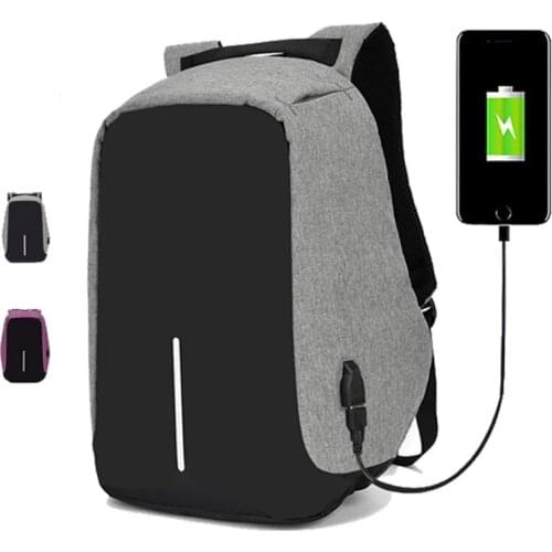 Anti-theft Backpack Bag Laptop Men Female Waterproof Backpack Fashion Backpack Large Capacity Business School USB Charge