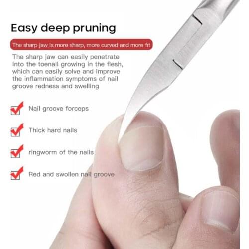 Nail groove special nail scissors oblique mouth olecranon toenails scissors pedicure artifact inlaid nail olecranon Nail Clipper