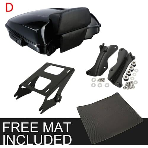 Motorcycle Razor Pack Trunk Backrest Rack For Harley Tour Pak Touring Road King Electra Glide Street Glide 2014-2020