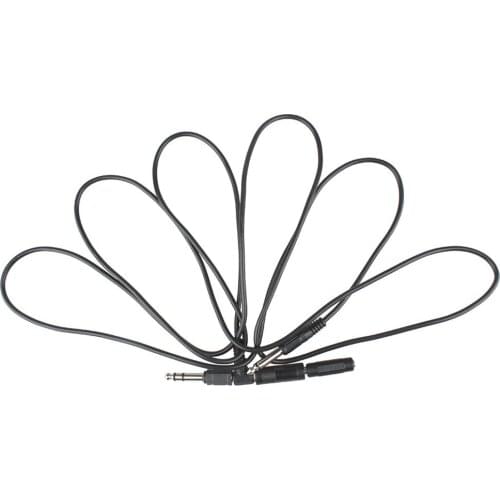 Guitar Audio Cable Amp with 3 Connectors (3.5 to 6.5, 6.5 to 3.5, 3.5 F to F) for Instrument Accs