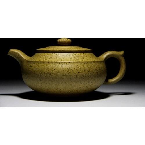 Yixing recommended Huang Longshan H0374 line round pot Sesame period of mud by pure manual recommended teapot