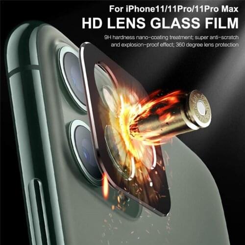 Full Protective Cover Camera Lens Case For IPhone 11 Pro Max X XR XS Max Plating Luxury Metal Case Lens Protector Film Glass