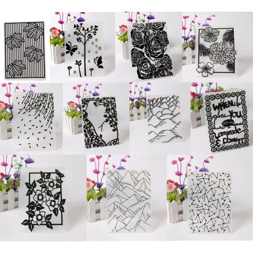 1pc 15*10cm Embossing Template Craft Cards Making DIY Paper Photo Album Card Wedding Decoration Scrapbooking Embossing Folders