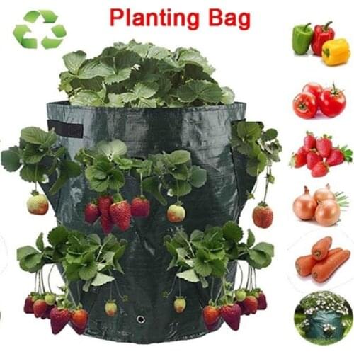 2pcs Potato Grow Bag PE Vegetable Onion Plant Bag With Handle Thickened Garden Carrot Strawberry Taro Peanut Garden Living