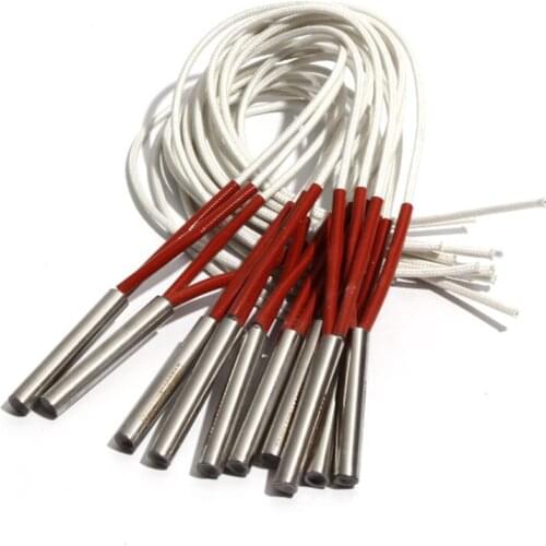 5PCS 10.5mm Diameter 38~48mm Length High Density 304SUS Single Head Dual Cartridge Heater 110V/220V/380V 120W/130W/140W/150W