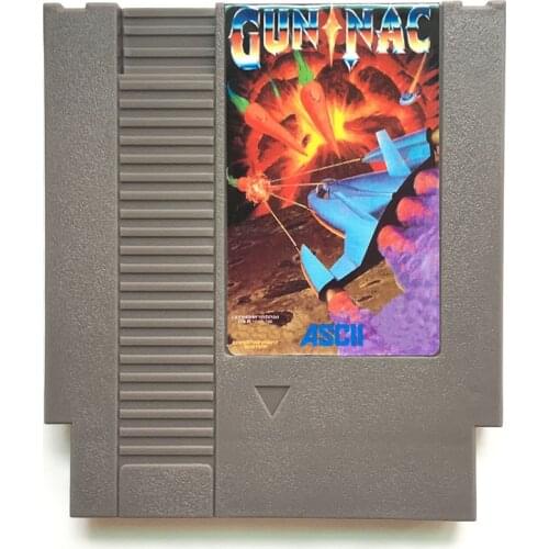 GUN NAC for 72 pins 8bit game cartridge for Video Game Console Select color English Language playstation