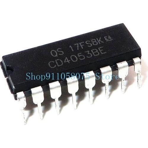 Free freight CD4053BE CD4053 DIP-16 10pcs
