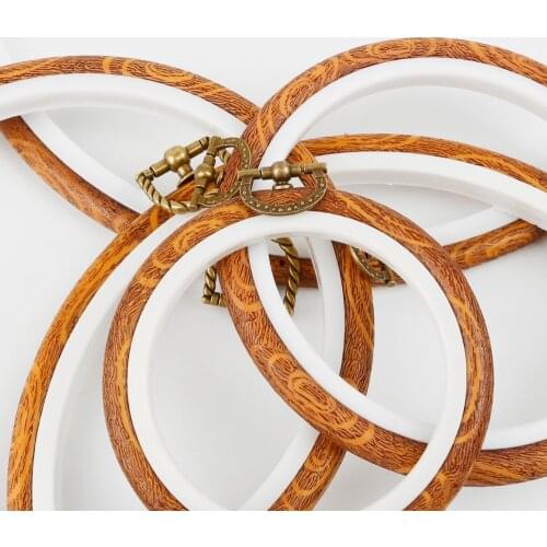 Big Embroidery Frame DIY Craft Sewing Needwork Tool Embroidery Hoops 1PC Sewing Imitation Wood Embroidery Cross Stitch