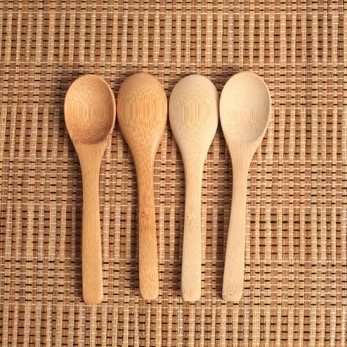 Wooden Jam Spoon Baby Honey Spoon Coffee Spoon New Delicate Kitchen Using Condiment Small 12.8*3cm LX8054