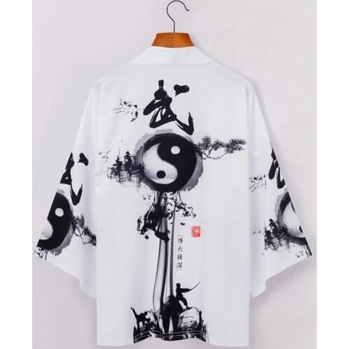 2020 Men Women Fashion Cardigan Japan Harajuku Anime Thin Robe Clothes Japanese Style Casual Kimono Streetwear