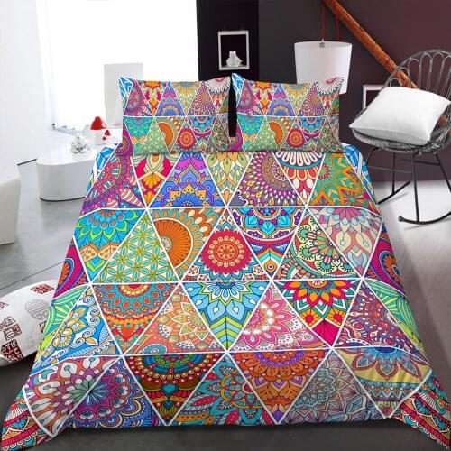Bohemia Bedding Set 3D Duvet Cover Nordic Bed Cover Quilt Cover Adult Child Comforter Bedding Set For Home