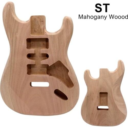 HSH Guitar Body Electric Guitars DIY ST Mahogany Wood Unfinished Guitar Body Parts Guitars Accessories
