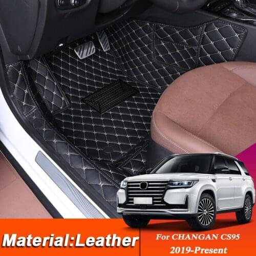 Car Styling Custom Foot Mat For CHANGAN CS95 2019-Present LHD Leather Floor Protect Waterproof Pad Auto Internal Accessories