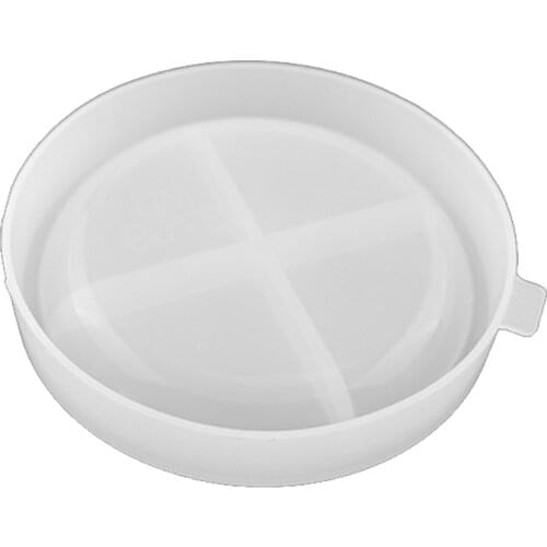 Soap Dish Resin Silicone Molds Epoxy Resin Round Dish Jewelry Tray Resin Casting Molds Candlestick Home Decor Craft Tool X4YA