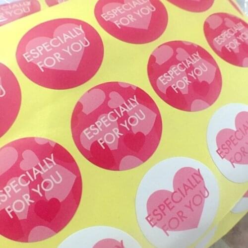 600 Heart "Especially for you" Gift Decor Sticker / Packaging Bag Box Seal Labels / Wholesale
