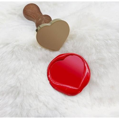 Irregular Sealing Wax Stamp Love Heart-Shape Retro Wood Seals Ancient Seal Post Decorative Antique Stamper Gifts