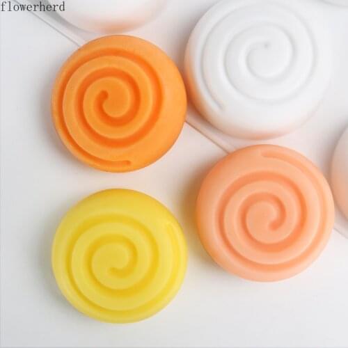 Handmade Soap Silicone Molds 6-hole Round Large Soap Making Supplies Fondant Cake Mold Chocolate Mold Resin Molds