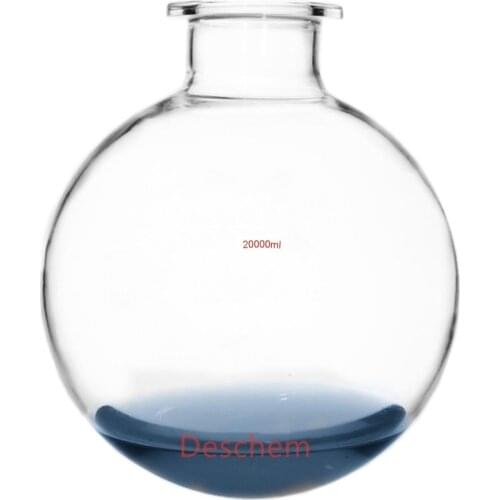 20000ml Glass Reaction Flask 20L Lab Reactor Vessel Round Bottom Outer Diameter 150mm DN100