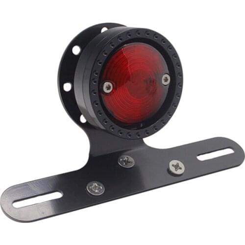 Universal LED Motorcycle Tail Brake Stop Light Moto Rear Lights Taillight For Cafe Racer