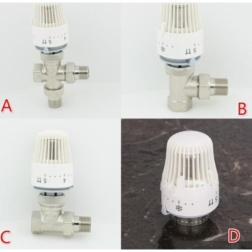 Thermostatic radiator brass valve DN15 DN20 DN25 Floor heating system Thermostatic Radiator Valve Head