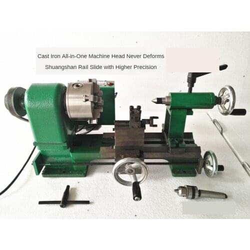 CJ06 350W AC220V 5-level speed regulation Micro-meter lathemetal metal lathedesktop lathepersonal home DIY research lathe