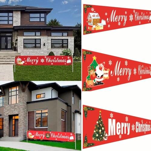 1pc Outdoor Halloween Banner Pull Flag Decoration Celebration Party Hanging Decoration Porch Background Supplies for Home Garden