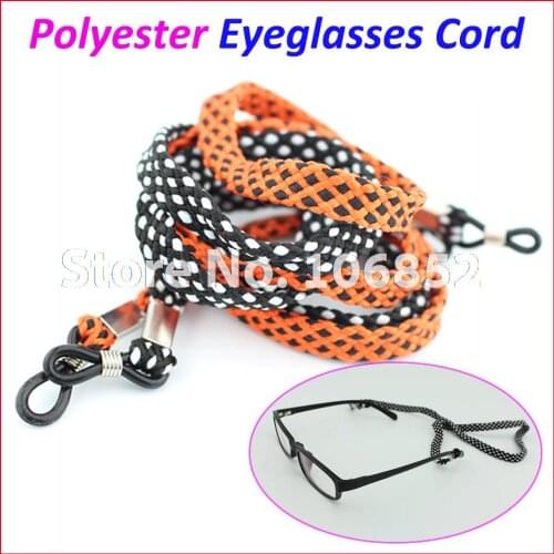 10pcs Fashion Polyester Anti Slip Sport Eyeglasses Glasses cord Sunglasses chain holder String Free Shipping DH001