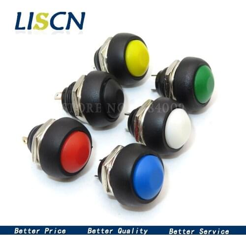 12mm PBS-33B Waterproof Momentary ON OFF Push Button Swithch Mini Round Switch