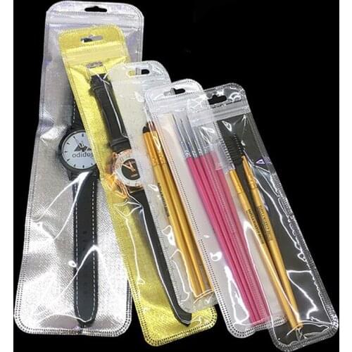 16 sizes High Quality Transparent Packaging Bag Small Plastic Bag for Watch/Cosmetic tools Clear Storage Bag Mini Ziplock Bag
